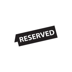 reserved icon illustration