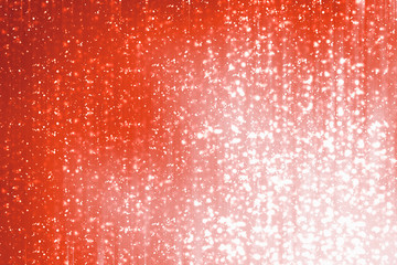 Naklejka na ściany i meble Red Abstract Festive Background and Golden circles, glitter or bokeh lights. Round gold defocused particles