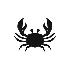 crab icon illustration - obrazy, fototapety, plakaty