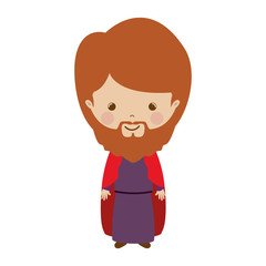 the wise man baltasar cartoon vector illustration