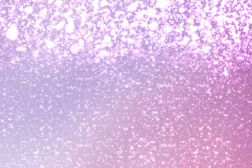 Abstract bokeh glitter lights on serenity background. Round defocused circle particles