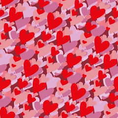 Hearts seamless pattern.