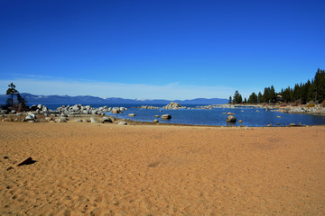 Fototapeta na wymiar Wonderful landscape of South Lake Tahoe, California