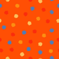 Polka dot. Vintage vector seamless pattern. Print. Repeating background. Cloth design, wallpaper.