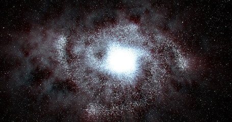 Spiral galaxy in the universe