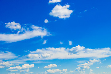 Naklejka na ściany i meble Cumulus clouds with blue sky