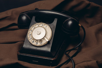 old telephone, vintage, retro