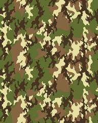Fashionable camouflage pattern, military print .Seamless illustration © NikolaM