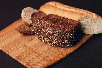 baguette bread loaf of white bread