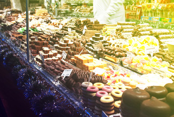 Fototapeta premium Counter of sweets
