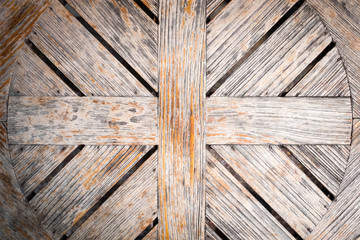 Texture of old wood panel.