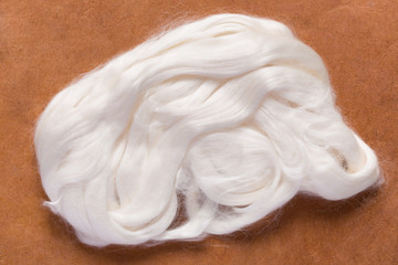 White raw silk