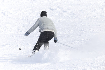 people skiing in the snow