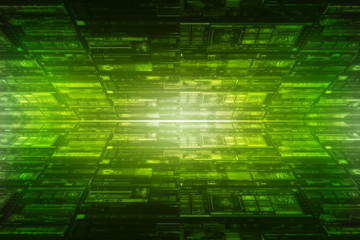 2d illustration technology background