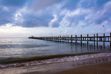 beach and sea at dawn