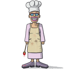 smiling woman cook