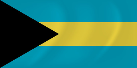 Bahamas waving flag