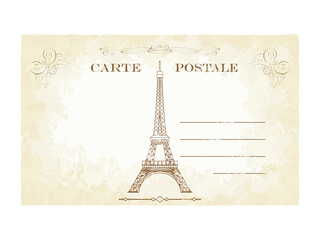 Fototapeta na wymiar French Postcard