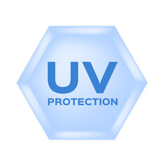 uv protection icon and vector