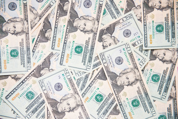 American dollars bank note for background, cash