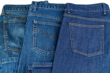 Back pockets of many jeans