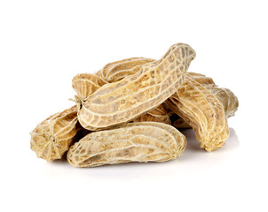 peanuts isolated on white background