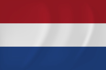 Netherlands waving flag