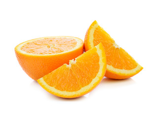 Orange fruit isolated on white background