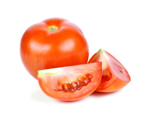 Tomato isolated on white background