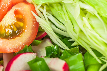 herb salad wiht fresh ingredients