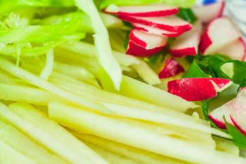 herb salad wiht fresh ingredients