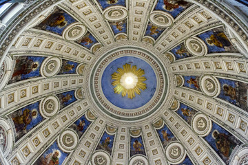 Obraz premium Ceiling of Copenhagen Cathedral
