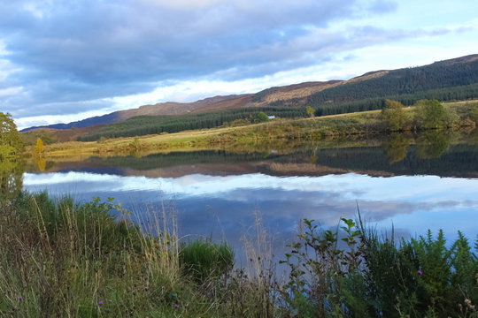 Scotland's most famous lake, Loch Ness in Highlands. It is Scotland's most famous lake for the Nessie. © officek