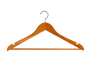 clothes hanger isolated on white background