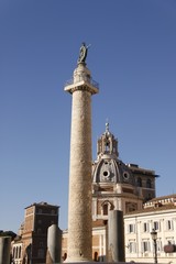 Fototapeta na wymiar Colonne Trajane à Rome, Italie 