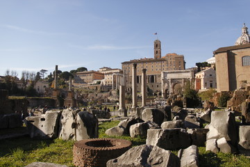 Forum antique romain à Rome, Italie