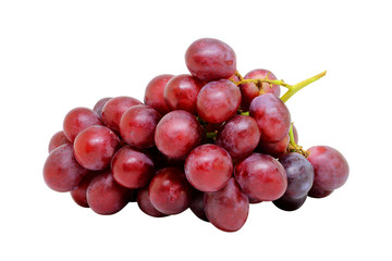 red grape isolated on white