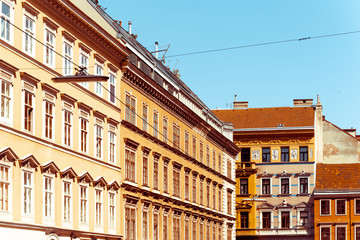 Fototapeta premium Traditional street view of old buildings in Munich, Bavaria, Ger