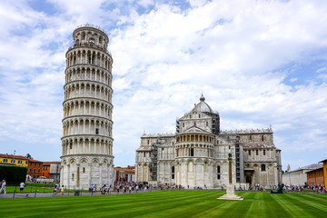 Leaning Tower of Pisa in Tuscany,Italy. a Unesco World Heritage