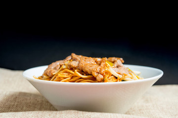 fried noodle asian food on the table