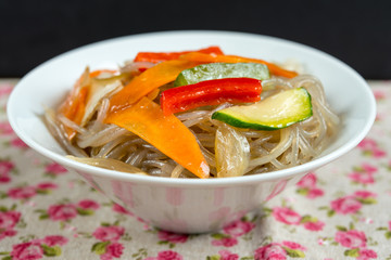 fried noodle asian food on the table