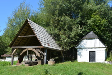 Museum of the gold mine Rosia Montana, Transylvania.The rich mineral resources of the area have...