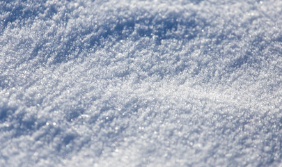 Obraz premium Snow in nature as a background