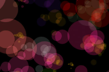 christmas red sparkle background with colorful bokeh, xmas holiday happy new year