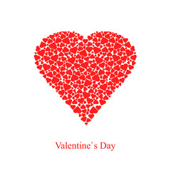 Valentine Day Heart on White Background