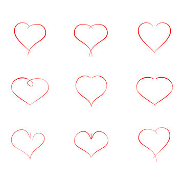 Design elements for Valentine day.