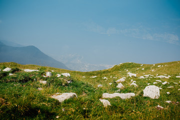 Fototapeta na wymiar garda lake italy montebaldo landscape