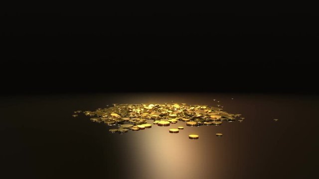 Dollar sign falling + Alpha. Two animations simulate falling coins. Include aplha channel for separate coins.
