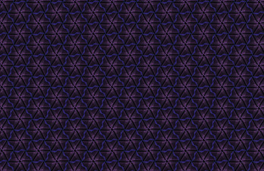 Abstract dark geometric pattern of prisms. Geometry grid texture. Prism flower figures background. Black brown green blue red maroon orange yellow gold and violet pink toned