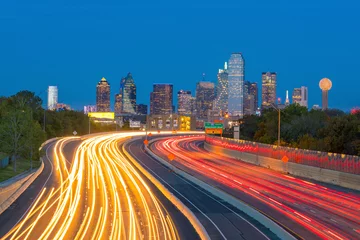 Foto op Aluminium Dallas downtown skyline at twilight, Texas © f11photo